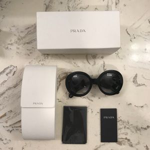 Authentic Black Prada Baroque Sunglasses